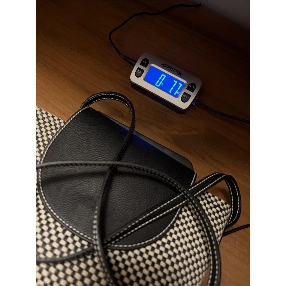 Black White Woven‎ Crossbody Flap Modern Minimal Elevated Basic BoHo Purse